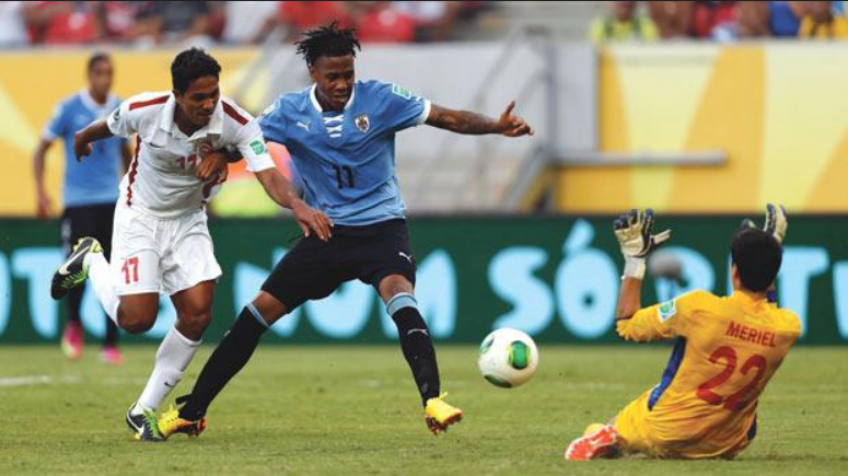 Uruguay head for Confederations Cup semis after thrashing Tahiti
